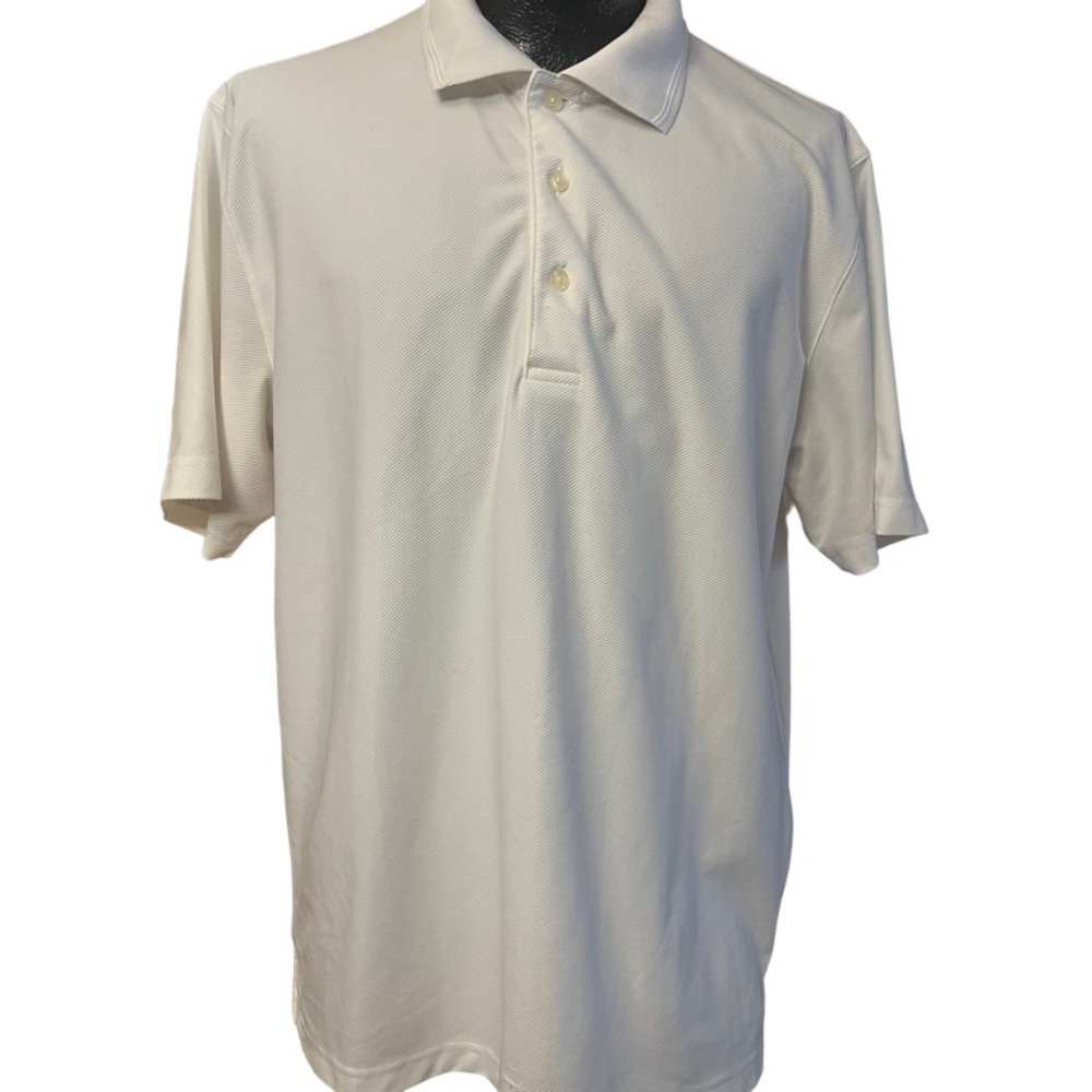 Champions Tour White Golf Polo Shirt Size L